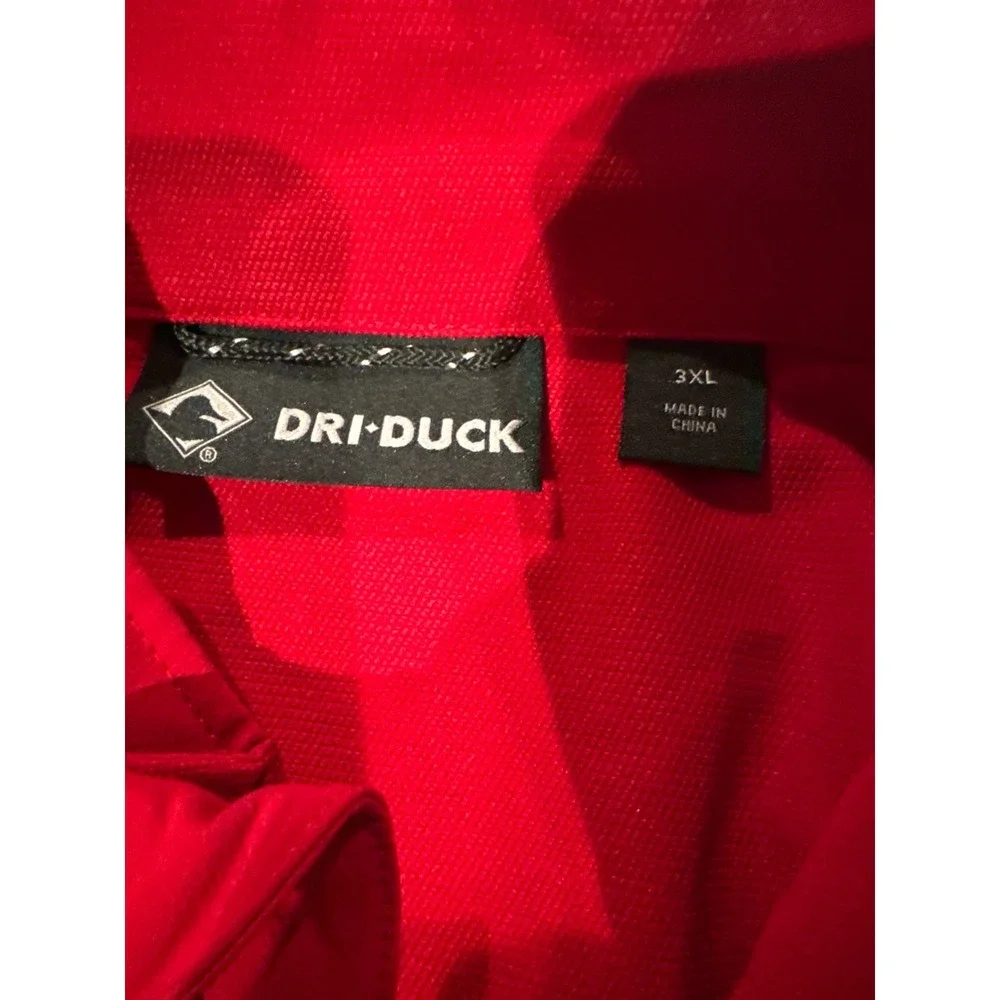 Dri-Duck 5309 Baseline Softshell Jacket Men's 3XL‎ Red Gray Wind Water Resistant